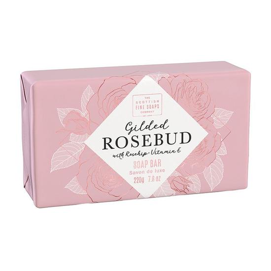 Scottish Fine Soaps Gilded Rosebud Luxury Wrapped Soap 220g