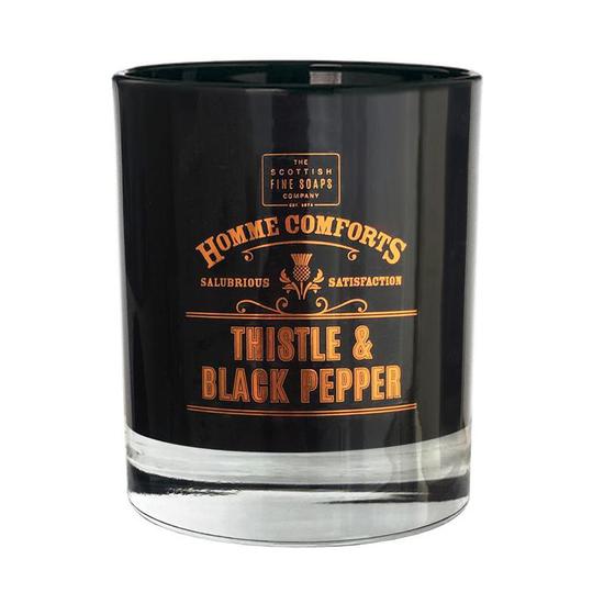 Scottish Fine Soaps Homme Comforts Thistle & Black Pepper Candle