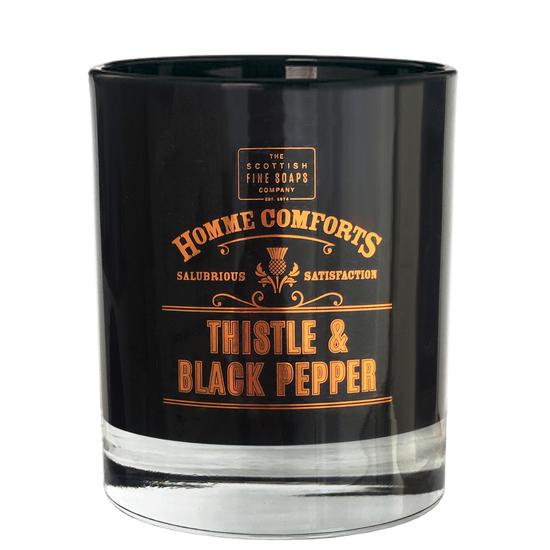 Scottish Fine Soaps Homme Comforts Thistle & Black Pepper Candle