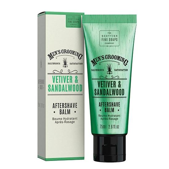 Scottish Fine Soaps Men's Grooming Vetiver & Sandalwood Aftershave Balm