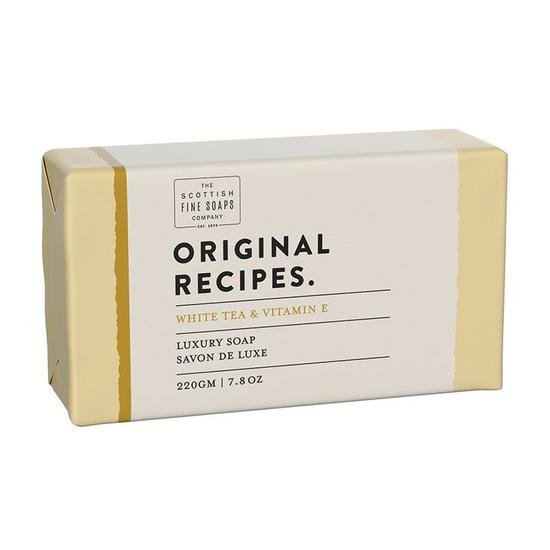 Scottish Fine Soaps Original Recipes White Tea & Vitamin E Soap 220g