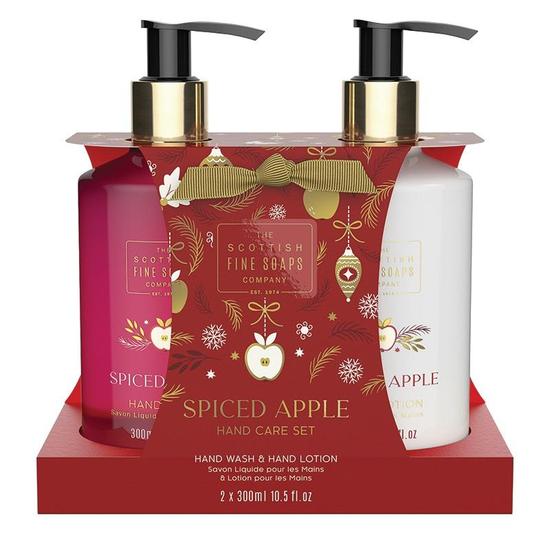 Scottish Fine Soaps Spiced Apple Hand Care Set 2 x 300ml