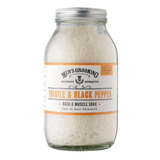 Scottish Fine Soaps Thistle & Black Pepper Bath & Muscle Soak Jar