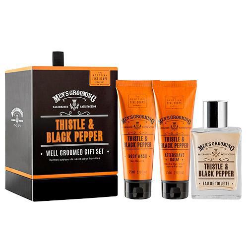 Scottish Fine Soaps Thistle & Black Pepper Well Groomed Gift Set