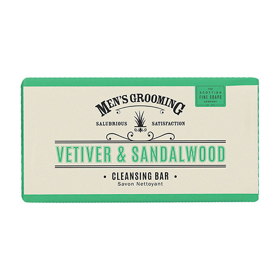 Scottish Fine Soaps Vetiver & Sandalwood Cleansing Body Bar