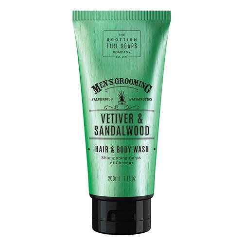 Scottish Fine Soaps Vetiver & Sandalwood Hair & Body Wash 200ml