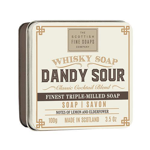 Scottish Fine Soaps Whisky Cocktail Dandy Sour Soap In A Tin 100g
