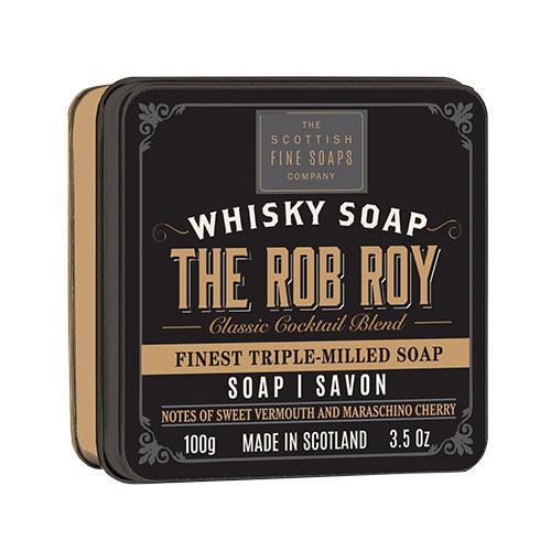 Scottish Fine Soaps Whisky Cocktail Rob Roy Soap In A Tin 100g
