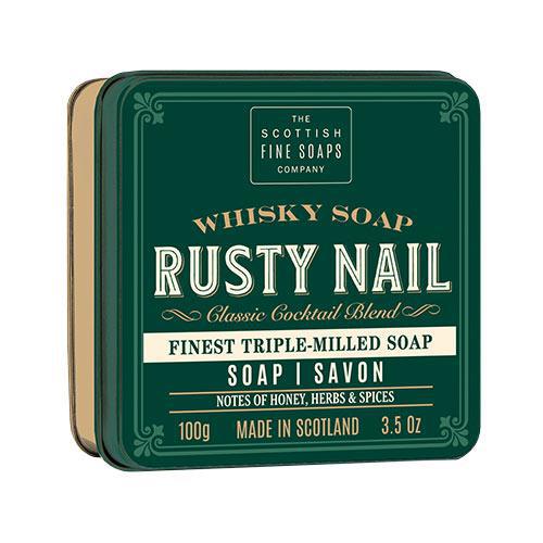 Scottish Fine Soaps Whisky Cocktail Rusty Nail Soap In A Tin 100g