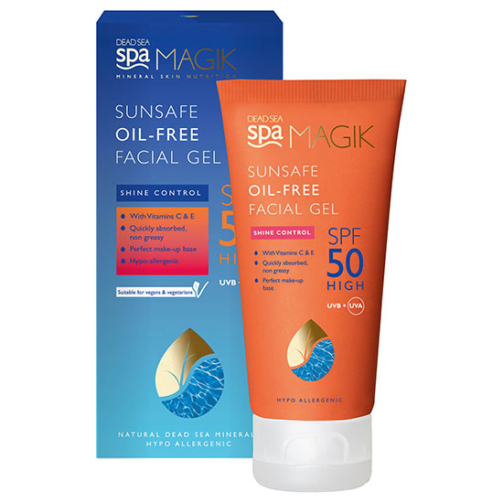 Dead Sea Spa Magik Sunsafe SPF50 Oil Free Facial Gel
