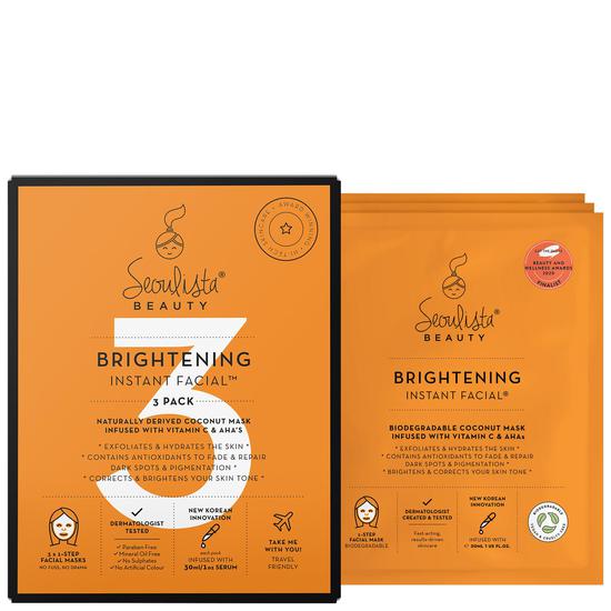 Seoulista Brightening Instant Facial 3 Pack