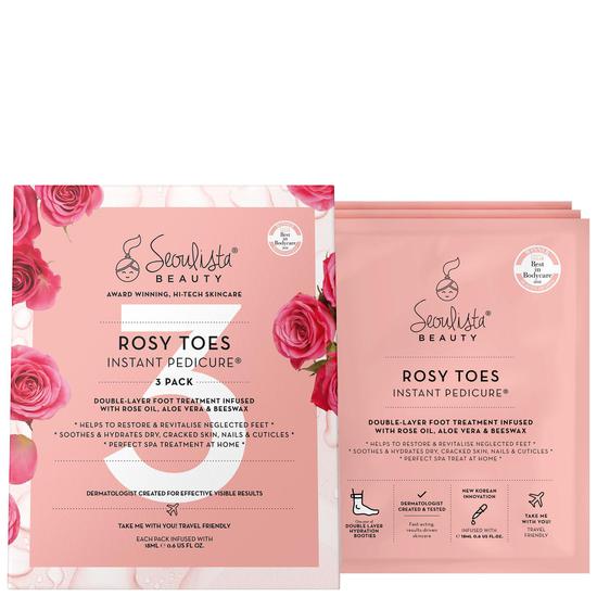 Seoulista Rosy Toes Instant Pedicure x 3