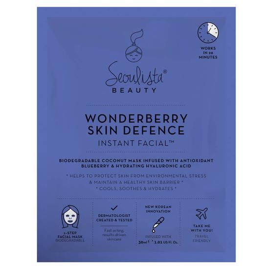 Seoulista Wonderberry Skin Defence Instant Facial One Mask