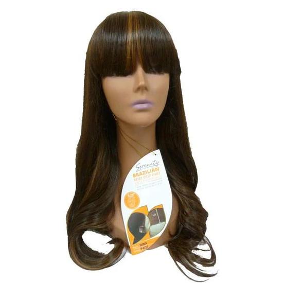 Serenity Brazilian Remi Deep Part Blended Human Hair Nina Swiss Lace Wig