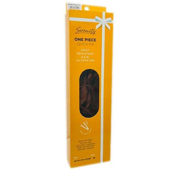 Serenity One Piece Curly Clip In Hair Extension