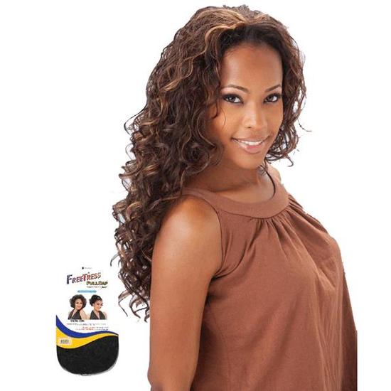 Shake N Go Freetress Drawstring Synthetic Samara Girl Full Cap Ponytail 1