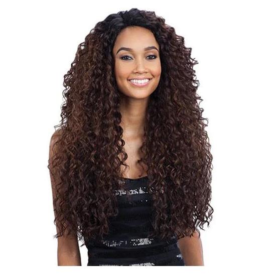 Shake N Go Freetress Equal Lace Front Synthetic Kitron Wig OTPURPLE