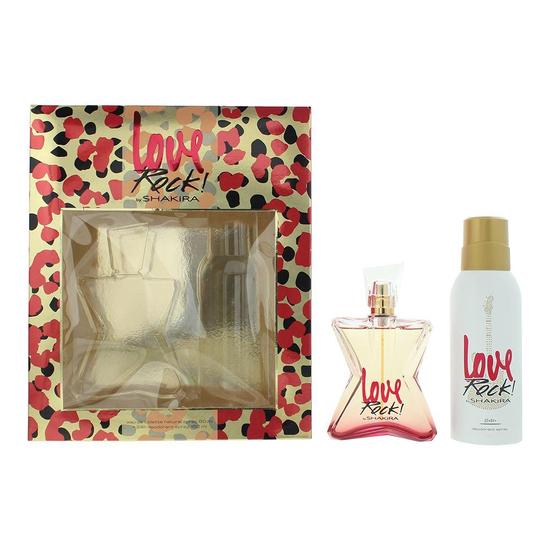 Shakira Love Rock! Eau De Toilette 80ml + Deodorant Spray 150ml Gift Set For Her 80ml