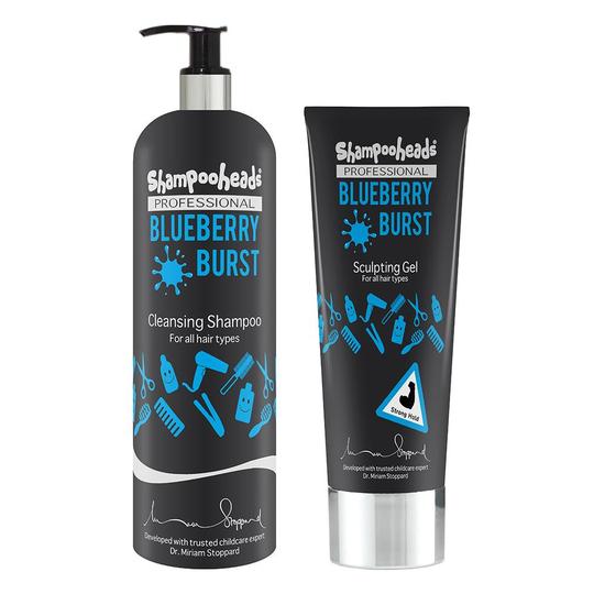 Shampooheads Blueberry Burst Duo Pack 500ml Shampoo & 200ml Gel