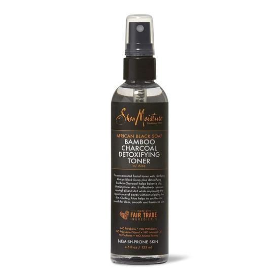 Shea Moisture African Black Soap Bamboo Charcoal Detoxifying Toner 133ml