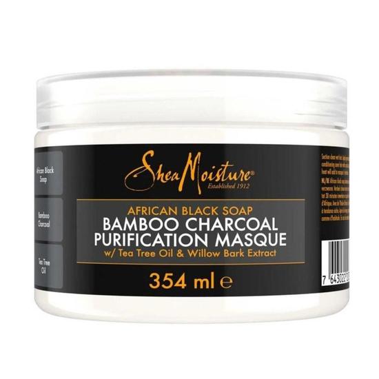 Shea Moisture African Black Soap Bamboo Charcoal Masque 340g