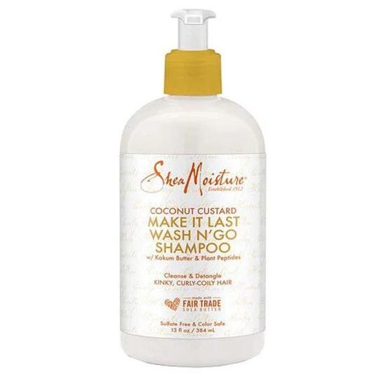 Shea Moisture Coconut Custard Make It Last Wash N GO Shampoo 384ml