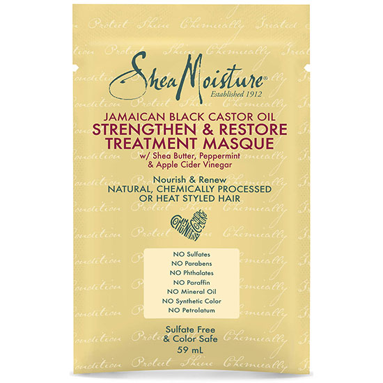 Shea Moisture Jamaican Black Castor Oil Strengthen & Restore Treatment Masque Sachet