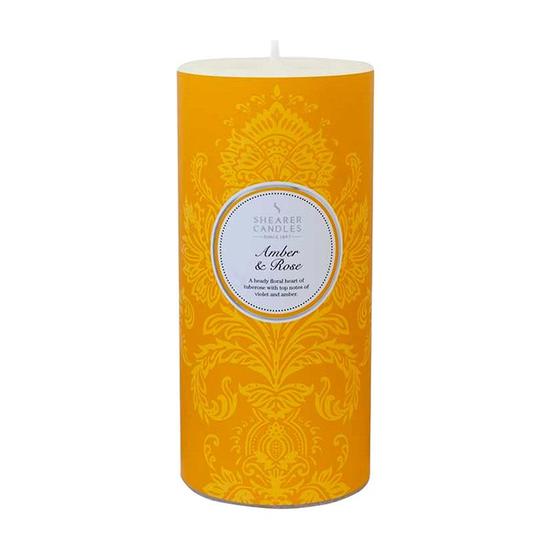 Shearer Candles Amber & Rose Pillar Candle