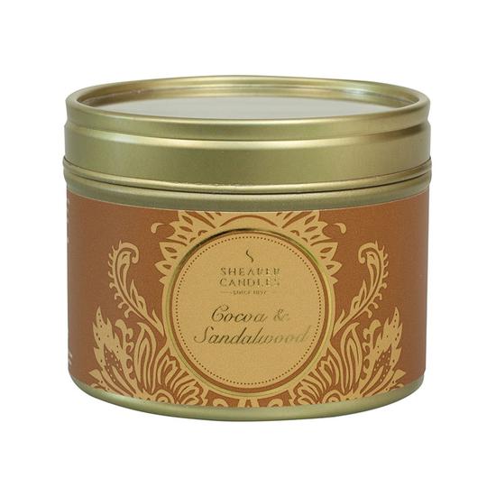 Shearer Candles Cocoa & Sandalwood Tin Candle