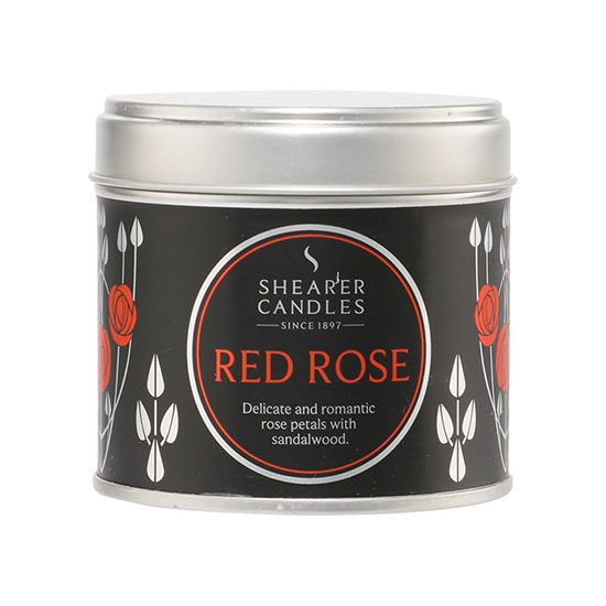 Shearer Candles Mackintosh Red Rose Large Tin Candle