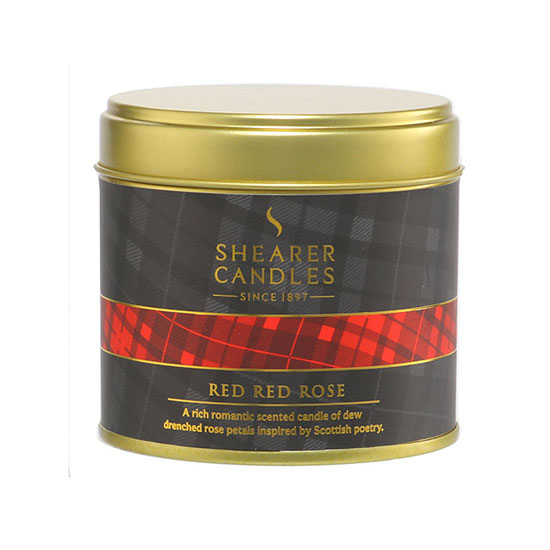 Shearer Candles Red Red Rose Tin Candle