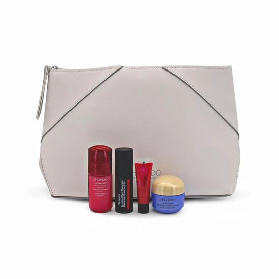 Shiseido 4 Piece Beauty Set & Silver Origami Bag Missing Box