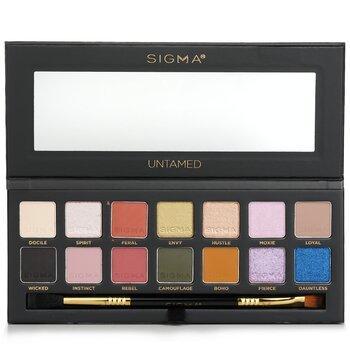 Sigma Beauty Untamed Eyeshadow Palette With Dual Ended Brush 19.32g