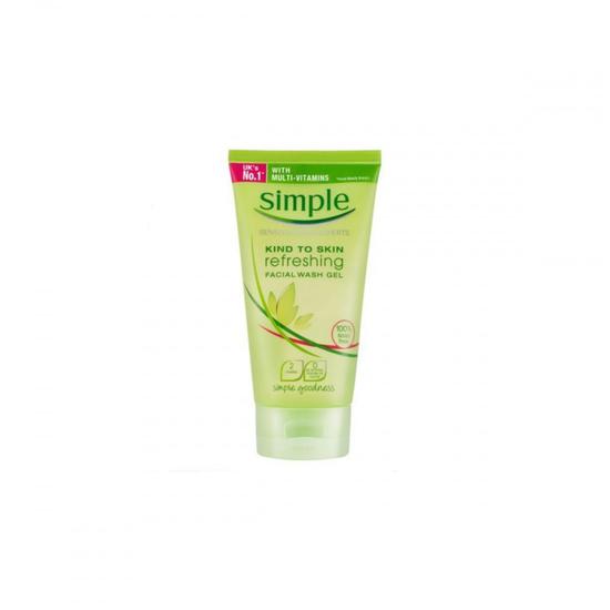 Simple Kind To Skin Refreshing Facial Wash Gel Tube 150ml