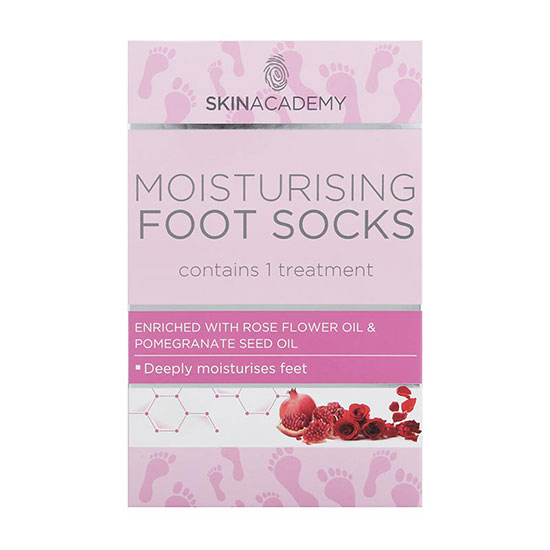 Skin Academy Rose & Pomegranate Seed Moisturising Foot Socks