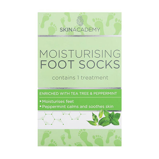 Skin Academy Tea Tree & Peppermint Moisturising Foot Socks