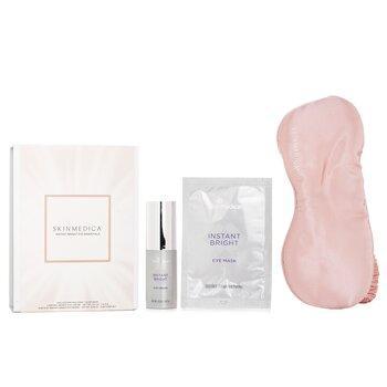 Skin Medica Instant Bright Eye Essentials Set: Instant Bright Eye Cream + Instant Bright Eye Masks + Sleep Mask 1pc