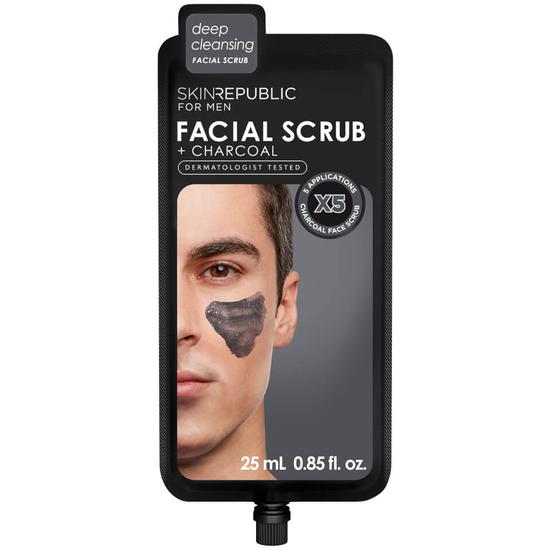 Skin Republic Men's Charcoal Facial Scrub 25ml