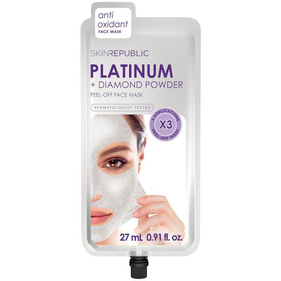 Skin Republic Platinum + Diamond Powder Peel Off Mask 3 Applications (27ml)
