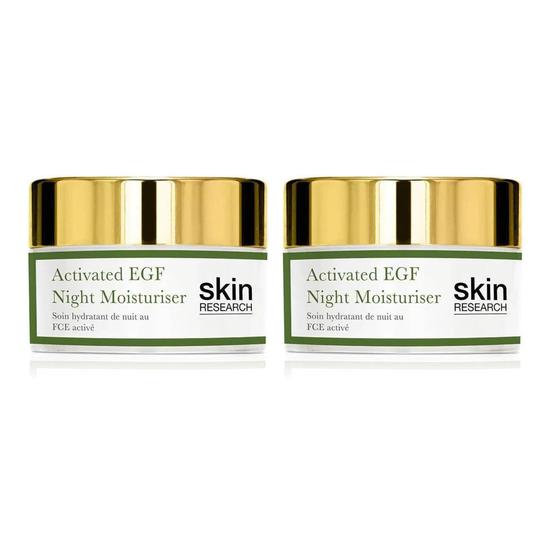 Skin Research Activated EGF Night Moisturiser Twin Value Savings Pack