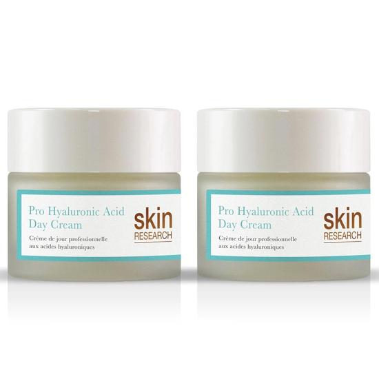 Skin Research Pro Hyaluronic Acid Day Cream 50ml x 2