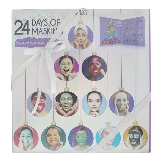 Skin Treats 24 Days Of Masking Advent Calendar 24 x Clay Face Mask 24 Masks