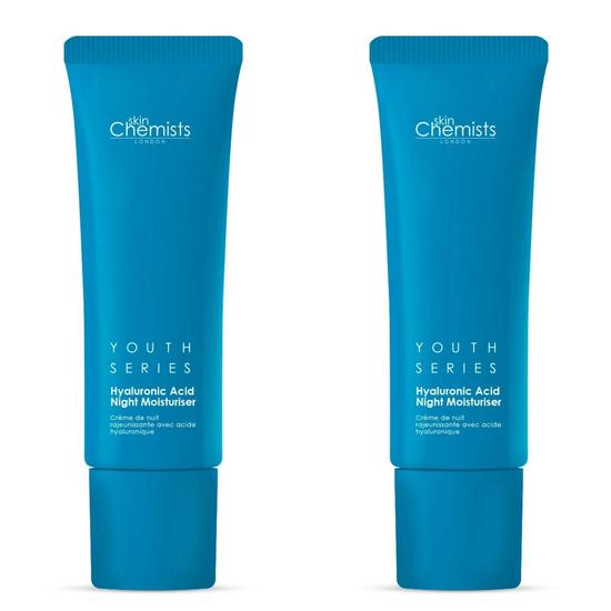 skinChemists 1% Hyaluronic Acid Night Moisturiser Duo Pack