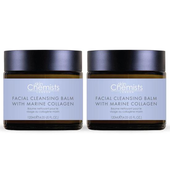 skinChemists Advanced Cleansing Balm With Marine Collagen Duo Pack