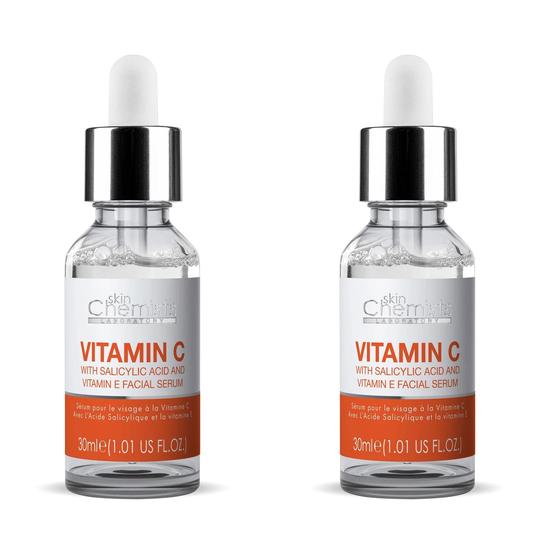 skinChemists Anti-Ageing Vitamin C Salicylic Acid Facial Serum Duo Pack