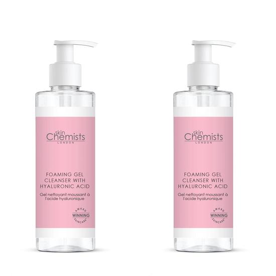 skinChemists Foaming Gel Cleanser With Hyaluronic Acid Duo Pack