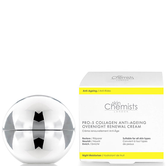 skinChemists London Pro 5 Collagen Anti-Ageing Overnight Renewal Cream