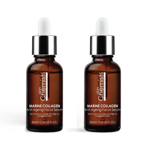 skinChemists Marine Collagen Anti-Ageing Facial Serum Duo Pack