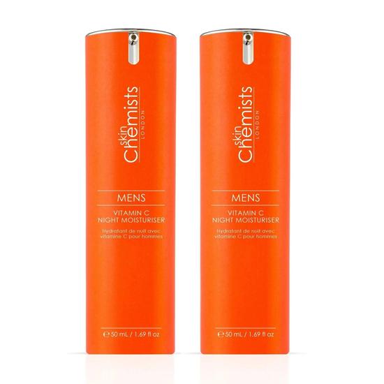 skinChemists Men's Vitamin C Night Moisturiser Twin Value Savings Pack