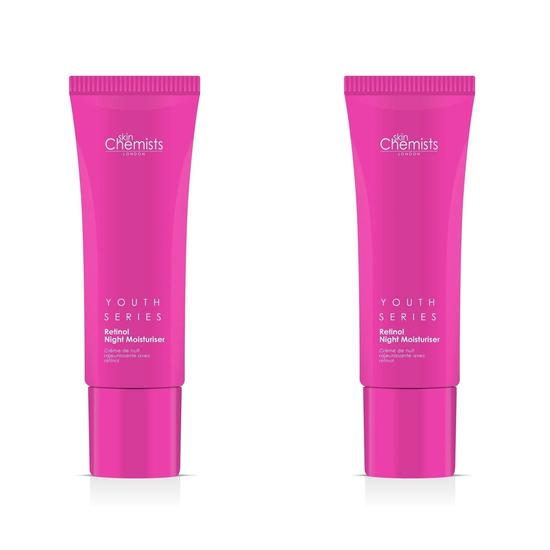 skinChemists Retinol & Bakuchiol Night Moisturiser Duo Pack